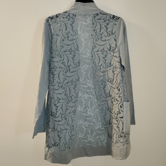 LOGO Lori Goldstein lace cardigan - Picture 5 of 7